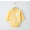 thumbnail image 2 of VERUGU Baby Girl Romper Fall Winter Warm Jumpsuit Toddler Padded Thickened Casual Long Sleeve Round Neck Print Cotton Suit Onesie Yellow 52, 2 of 5