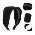 thumbnail image 3 of Unique Bargains 1 Pc Large Wide-side Headband 6.5"x4.33" Black, 3 of 5