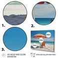 thumbnail image 3 of Designart "Vibrant Orange Beach Chairs II" Nautical & Beach Wall Art Print, 3 of 5