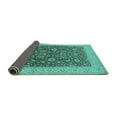 thumbnail image 2 of Ahgly Company Indoor Rectangle Oriental Turquoise Blue Traditional Area Rugs, 2' x 3', 2 of 4