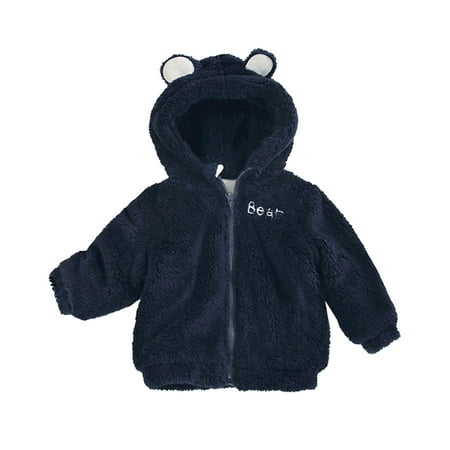 

Kids Toddler Baby Girls Boys Autumn Winter Animal Printed Cotton Long Sleeve Hooded Coat Jacket Clothes