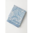 thumbnail image 4 of Fennco Styles Blue Paisley Jacquard Throw Blanket 50" x 60" – Soft Polyester Wool Blend, Elegant Decorative Sofa & Bed Throw, Cozy Lightweight Warm Blanket, 4 of 4