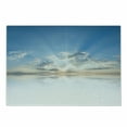 thumbnail image 1 of Clouds Cutting Board, Vivid Air with Clouds Meteoric Reflection Atmosphere Photo Print, Decorative Tempered Glass Cutting and Serving Board, Small Size, Pale Blue White, by Ambesonne, 1 of 1