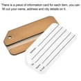 thumbnail image 3 of Uxcell 3.15"x1.65" Aluminium Luggage Tag Identifier Card Holder for Travel Brown 5Pack, 3 of 6