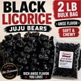 thumbnail image 2 of Zachary 2 lb Black licorice JUJU BEARS Anise Flavor Jelly Gummy Gummi Candy, 2 of 8