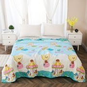 Affordablo Cheap Cooling Comforter Double-Sided Cold Cooling Weighted Blanket Adult Cooling Blanket for Night Sweats Decorative Blanket for Night Sweats