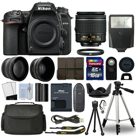 Nikon D7500 Digital SLR Camera + 18-55mm VR 3 Lens Kit + 16GB Top Value