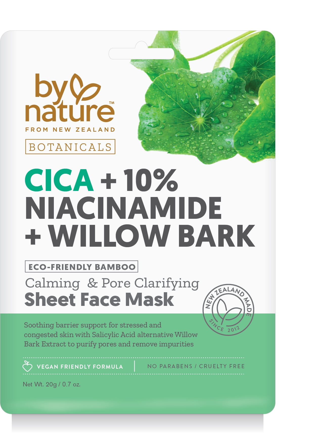 By Nature from New Zealand Cica + 10% Niacinamide + Willow Bark Calming