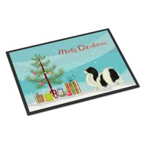 Carolines Treasures CK3548MAT Japanese Chin Christmas Tree Door Mat Indoor Rug or Outdoor Welcome Mat 18x27 Doormat 27"L