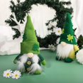 thumbnail image 3 of Pack of 2 St. Patrick's Day Gnomes Irish Leprechaun Tomte Plush Handmade Scandinavian Mars Nisse Elf Dwarf Green Scandinavian Felt Gnome for Christmas, 3 of 5