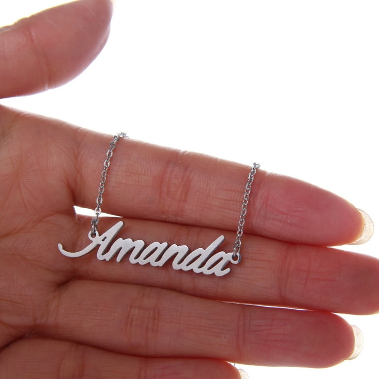 Amanda on sale name necklace