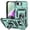 Darkgreen, variant on Dteck Case with Tempered Glass Screen Protector for iPhone 16e / iPhone 17e ,Shockproof TPU+PC with Slide Camera Cover Built-in 360° Rotate Ring Kickstand Magnetic Shockproof Back Cover,Black