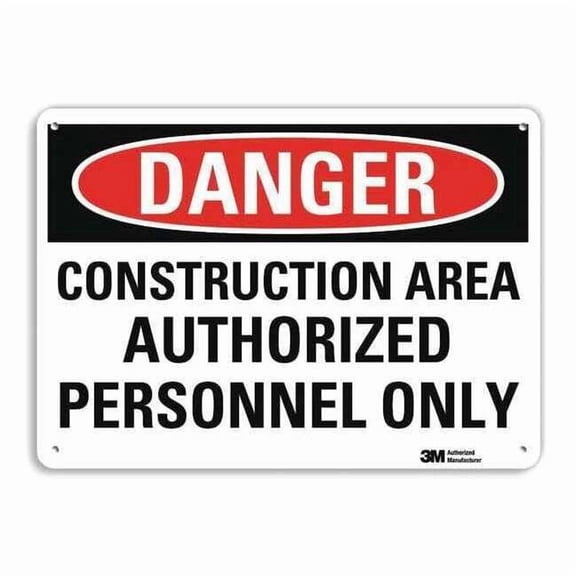 Lyle Danger Sign,10 in x 14 in,Aluminum U3-1239-RA_14X10