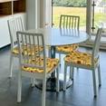 thumbnail image 5 of Kdxio Chair Seat Covers Abstract Leopard Print Sunflower Print Chair Covers for Dining Room Square Washable Chair Protector Seat(Six Piece), 5 of 5