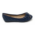 thumbnail image 3 of Victoria K Women's Soft Quilted Textured With Bow Tie Ballerina Flats, 3 of 5