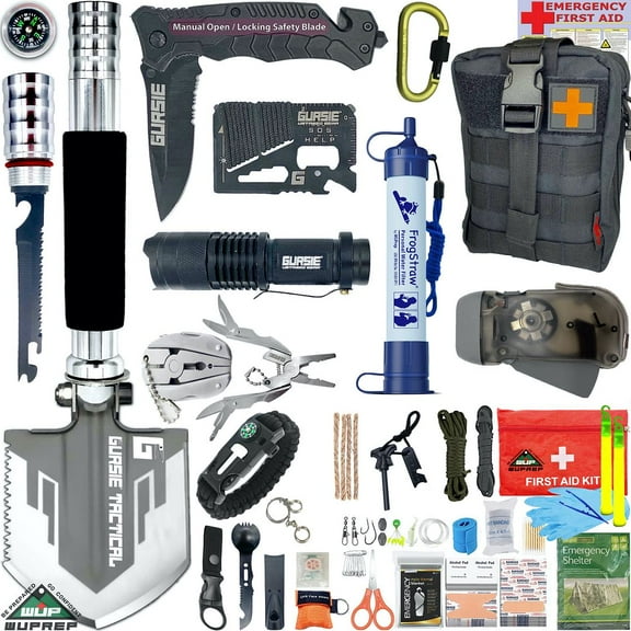 Emergency Survival First Aid Kit, Tactical Gear Bug Out Bag