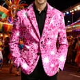 thumbnail image 2 of oqasdz Blazer for Men Festive Velvet Corduroy Jacket Glam Print with Vibe and Modern Stretch Slim Fit Dress Coat Daily Formal Outdoor Activities, 2 of 5