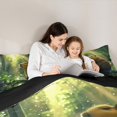 thumbnail image 4 of Feelyou 3D Capybara Bedding Comforter Set 7-Piece, Wildlife Animal King Bedding Sets, Jungle Lake Botanical Bed Sheets, Microfiber Room Decor, 4 of 7