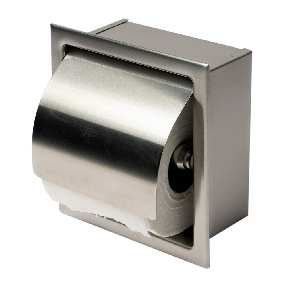 ALFI brand ABTP77BSS Brushed Stainless Steel Recessed Toilet Paper