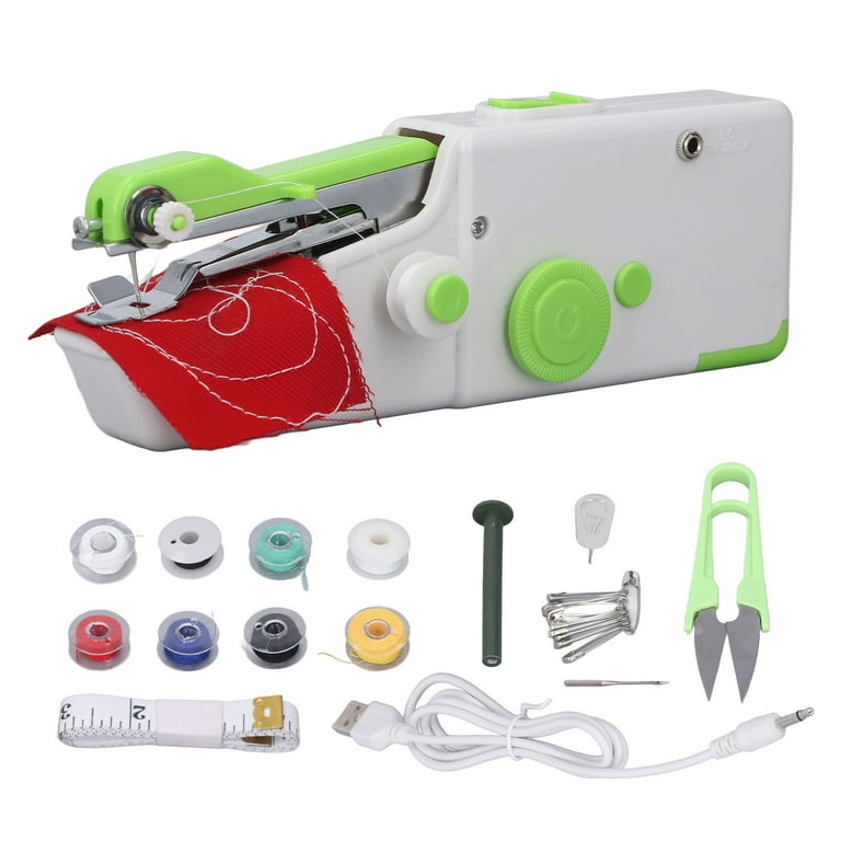 Handheld Sewing Machine, Hand Held Sewing Device Ergonomic Design Easy Operation Durable Mini for Clothes