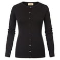 thumbnail image 7 of Grace Karin Classic Women's Button Down Crew Neck Sweater Knit Cardigan Long Sleeve (S~3XL), 7 of 7