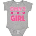 thumbnail image 3 of Inktastic Oma's Girl Heart Girls Baby Bodysuit, 3 of 5