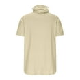 thumbnail image 6 of successthop Sun Protection Clothing Women with Face Cover Short Sleeve Solid Jacket for Outdoor Driving Traveling Hiking Fishing Beige L, 6 of 7