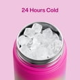 thumbnail image 3 of Insualated Water Bottle with Straw - 12oz Stainless Steel Water Bottle with Dual Spouts, Leak-Proof, BPA-Free, Double Wall Vacuum Keeps Cold for 24 Hours for Sports, Travel (Aquamarine Blue), 3 of 6