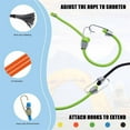 thumbnail image 6 of 4/1pcs Mini Bungee Cords with Hooks, Adjustable Elastic Bungee Cords, Heavy Duty Elastic Straps for Securing Tarps, Tents, Cargo, Camping, Hiking, 6 of 8