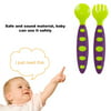 Baby Spoon Fork Set Children Utensil Safety PP Tableware Infant Solid Feeding Flatware For Baby Feeding Training