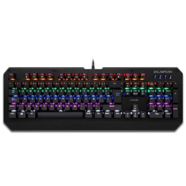 Teclado Gamer Balam Rush Havoc, USB, RGB de 4 colores. BALAMRUSH BR-929660