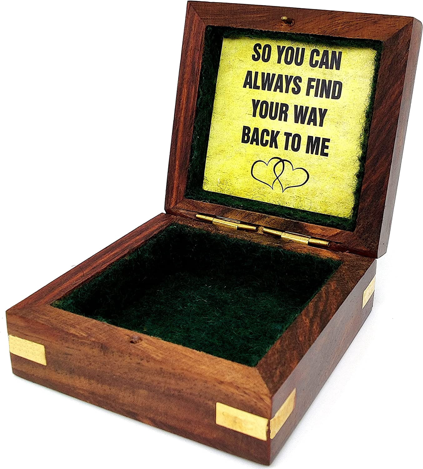 Nautical Vintage Personalized Compass with So You Can Always Find Your Way Back to Me Quote Engraved Baptism Gifts with Wooden Case for Loved Ones, Son, Father, Love, Partner, Spouse
