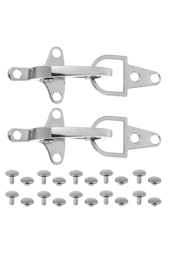 2Set Zinc Alloy Ring Buckle Clasp Metal Fastener for Coat Jacket and Belt