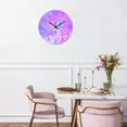 thumbnail image 3 of Bedroom Decor for Teen Girls - Pink Wall Clocks Battery Operated 14 Inch - Glass Mermaid Wall Clock Non-Ticking, 3 of 8