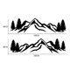 thumbnail image 2 of Car Side Body Stickers Mountain Shape Vehicle Automotive Decoration Pvc Black Decorative 2Set, 2 of 4