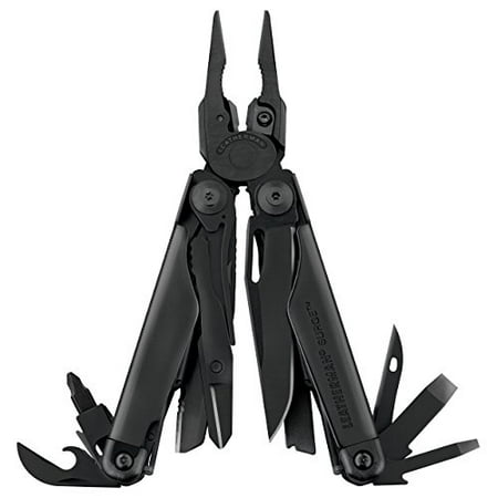 Leatherman - Surge Multi-Tool, Black with Leather (Best Leatherman Tool For Backpacking)