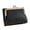 Black, variant on Ladies Purse with Kiss Lock Pocket Coin Pouches and Credit Card Slots Change Pocket Short Wallet for Women