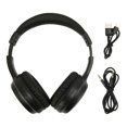 thumbnail image 1 of Active Noise Cancelling Bluetooth Headphones, Dual Playback Mode, Foldable, Wireless, for Travel and Office, Black, 1 of 4