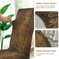 thumbnail image 5 of Yayeee 4 Pack Dining Chair Covers Stretch Parson Chairs Slipcovers Seat Protector, Wood Grain, 5 of 6