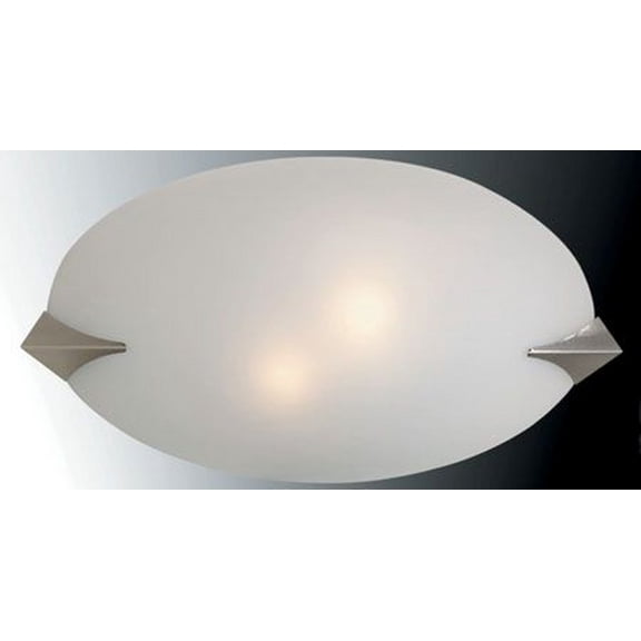 LSI-5458PS/FRO-Lite Source-Franco-Goccia - 2 Light Flush Mount-13.5 Inches Tall and 22 Inches Wide