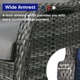 thumbnail image 6 of POCASSY Outdoor 4 Piece Rattan Sofa Seating Group with Cushions, 6 of 14
