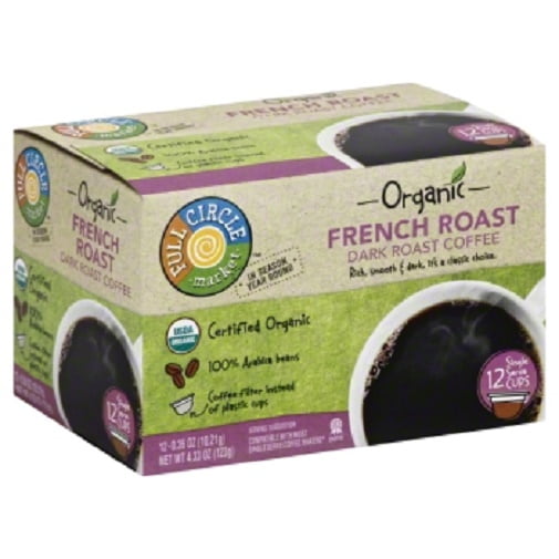 Full Circle Organic Coffee French Roast Keurig KCups