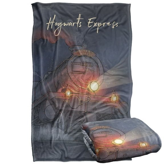Harry Potter Blanket, 36"x58" Harry Potter Hogwarts Express Silky Touch Super Soft Throw Blanket