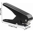 thumbnail image 5 of Elliptical Hole Punch for ID Cards, PVC & Paper - Heavy Duty Metal Slot Puncher Professional, 5 of 5