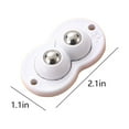 thumbnail image 3 of tumgatte Adhesive Pulley Universal Wheel, Can Be Fixed On The Bottom Of The Trash Can, The Bottom Of The Storage Box, Etc., Easy To Move (4 Pcs, Double Ball Pulleys) Up to 45% off, 3 of 7