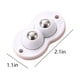thumbnail image 3 of Adhesive Pulley Universal Wheel, Can Be Fixed On The Bottom Of The Trash Can, The Bottom Of The Storage Box, Etc., Easy To Move (4 Pcs, Double Ball Pulleys), 3 of 8