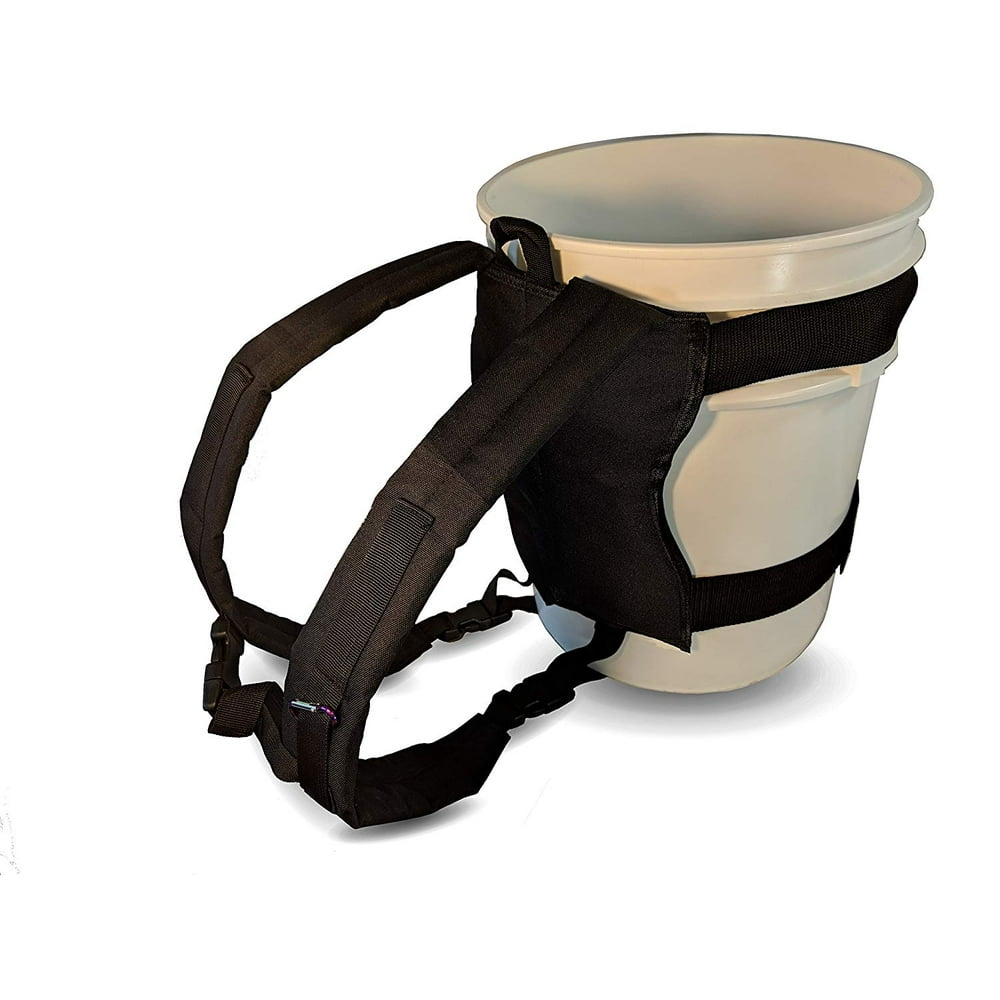 Strap Pack Backpack for 5 Gallon Buckets for Ice Fishing, Picking