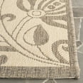 thumbnail image 3 of Safavieh Courtyard Crystal Floral Indoor/Outdoor Runner Rug, Natural/Brown, 2'3" x 6'7", 3 of 11