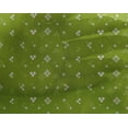 thumbnail image 4 of oneOone Georgette Viscose Green Fabric Geometric Bandhani Diy Clothing Quilting Fabric Print Fabric By Yard 42 Inch Wide, 4 of 4