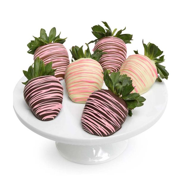 From You Flowers Pink Swizzle Chocolate Covered Strawberries
